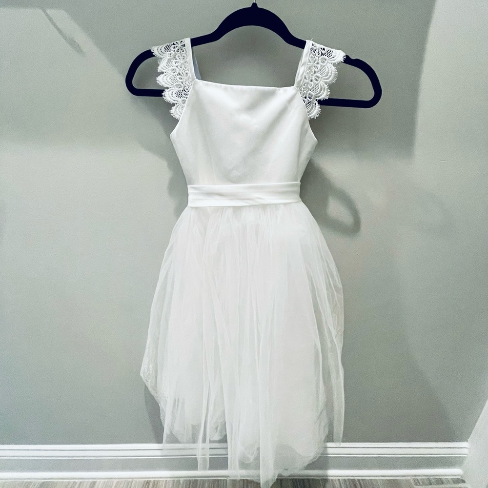 Little girls fancy flower girl dress